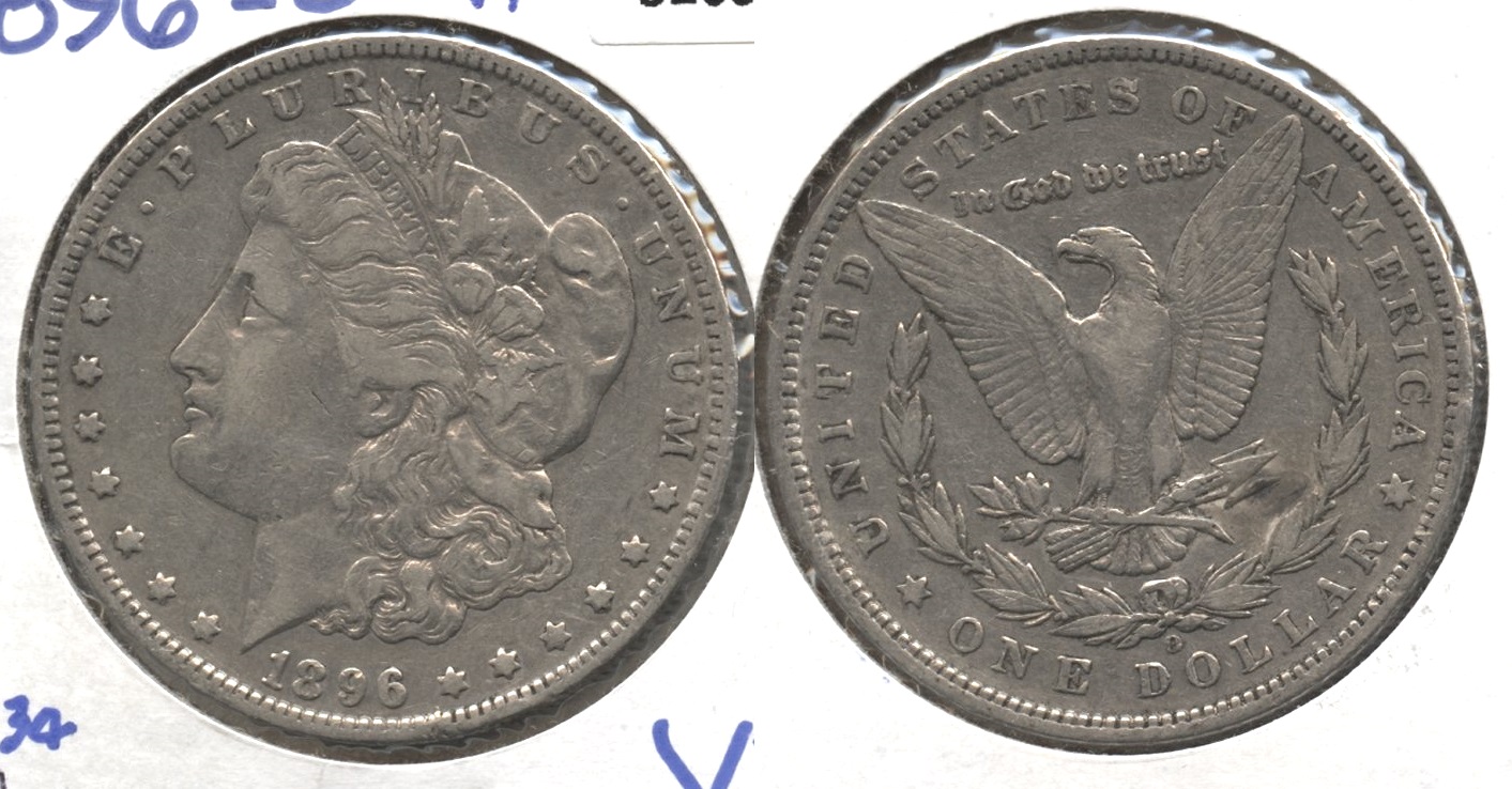 1896-O Morgan Silver Dollar VF-20 #b