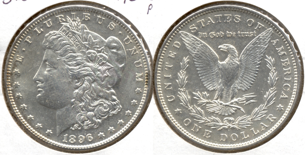1896 Morgan Silver Dollar AU-50 ac