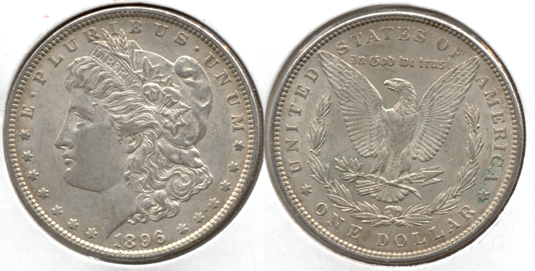 1896 Morgan Silver Dollar AU-50 ae