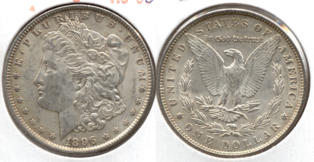 1896 Morgan Silver Dollar AU-50 ag
