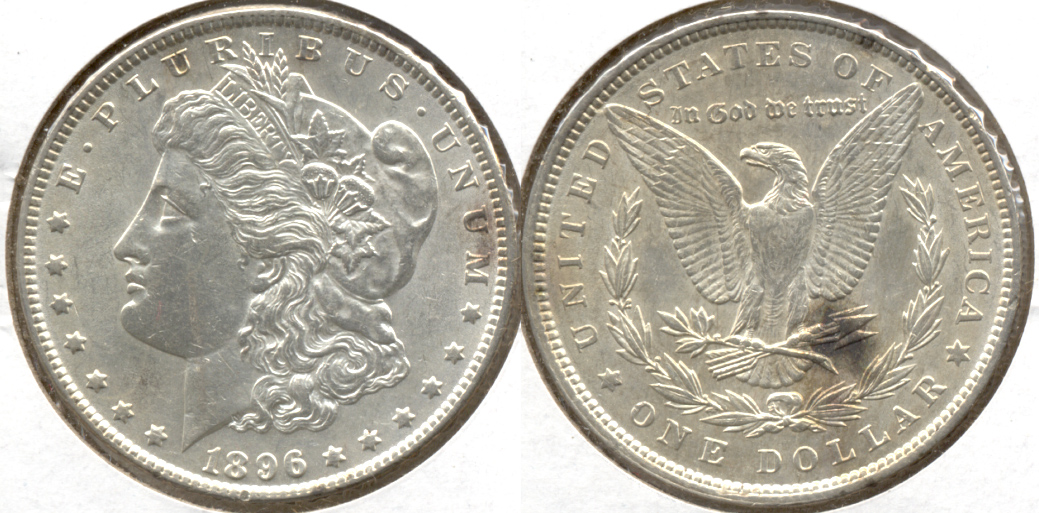 1896 Morgan Silver Dollar AU-50 ah
