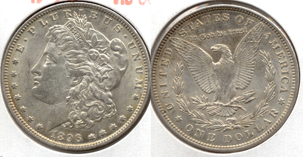 1896 Morgan Silver Dollar AU-50 ai