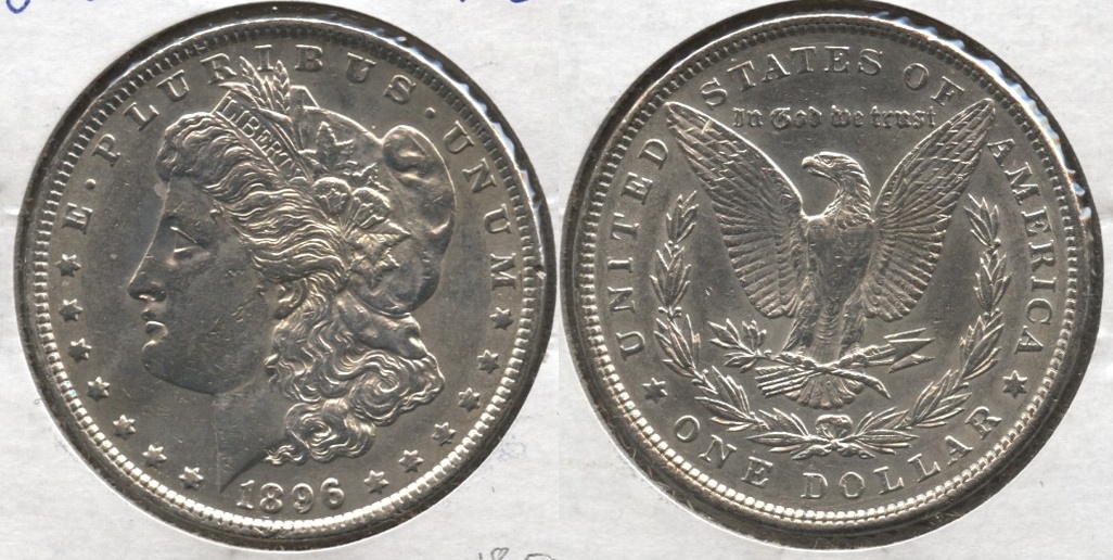 1896 Morgan Silver Dollar AU-50 al