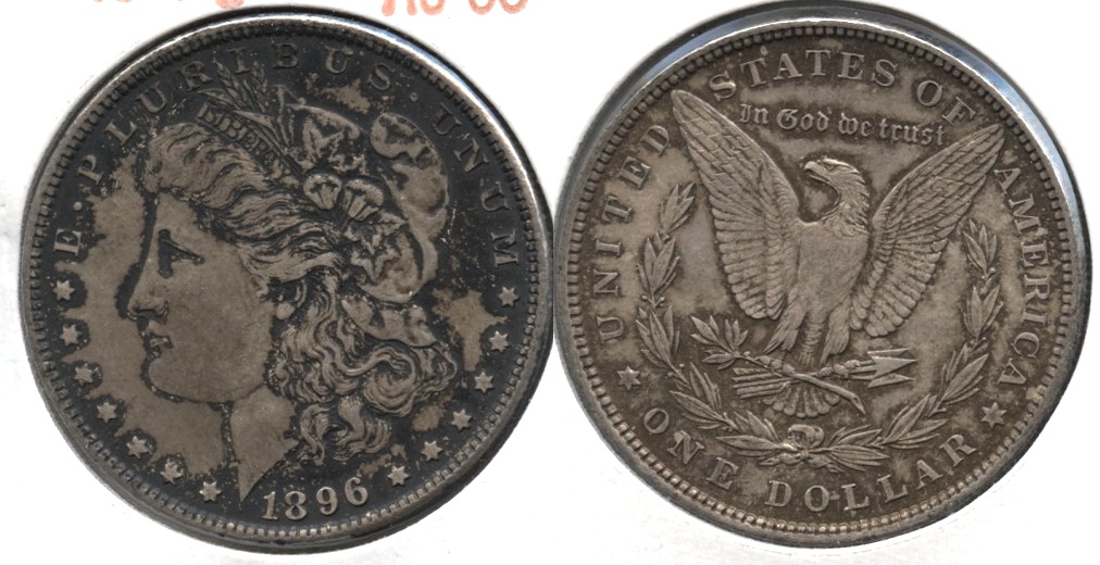 1896 Morgan Silver Dollar AU-50 #am