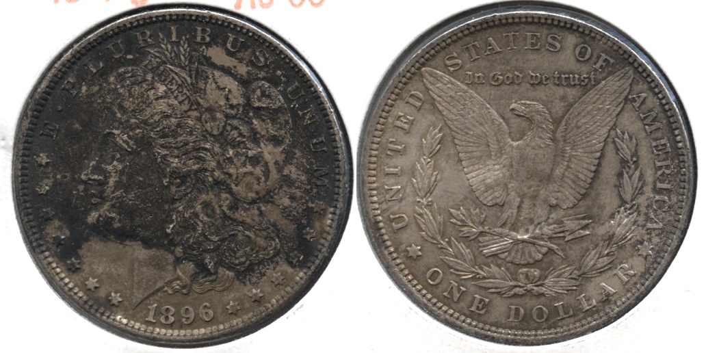 1896 Morgan Silver Dollar AU-50 #an