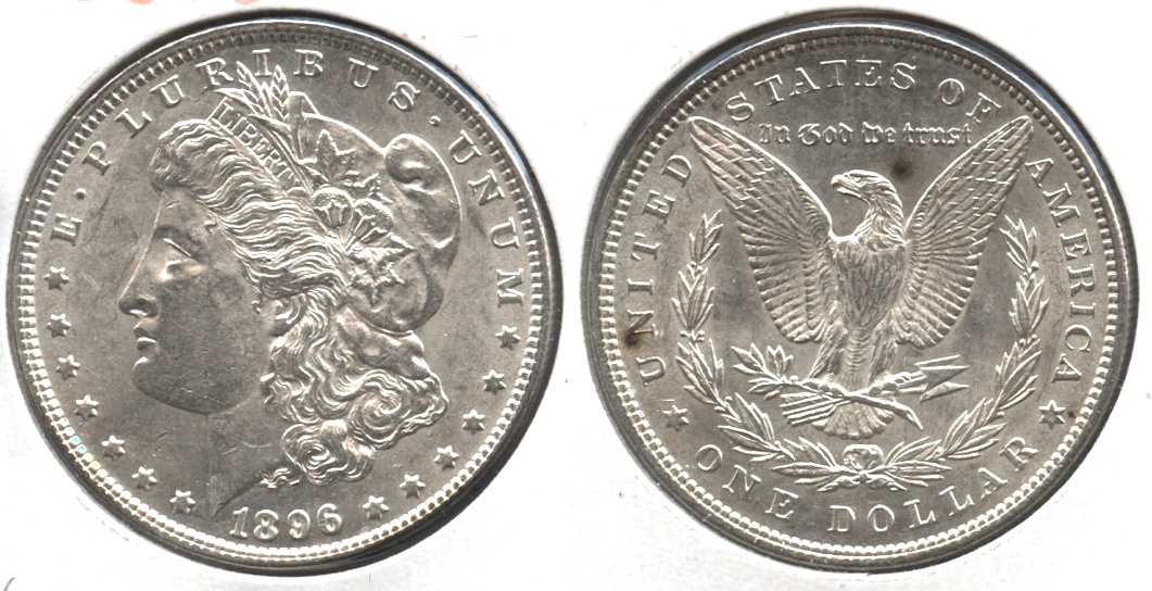 1896 Morgan Silver Dollar AU-50 #as