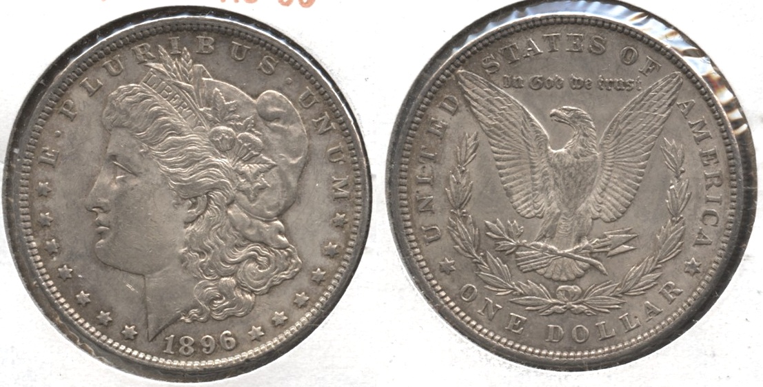 1896 Morgan Silver Dollar AU-50 #av