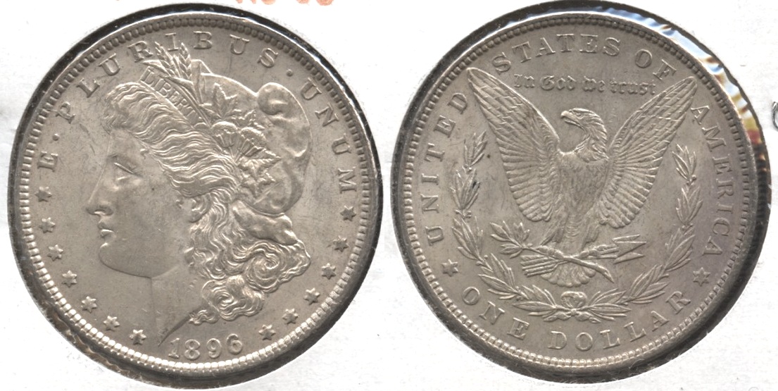 1896 Morgan Silver Dollar AU-50 #aw