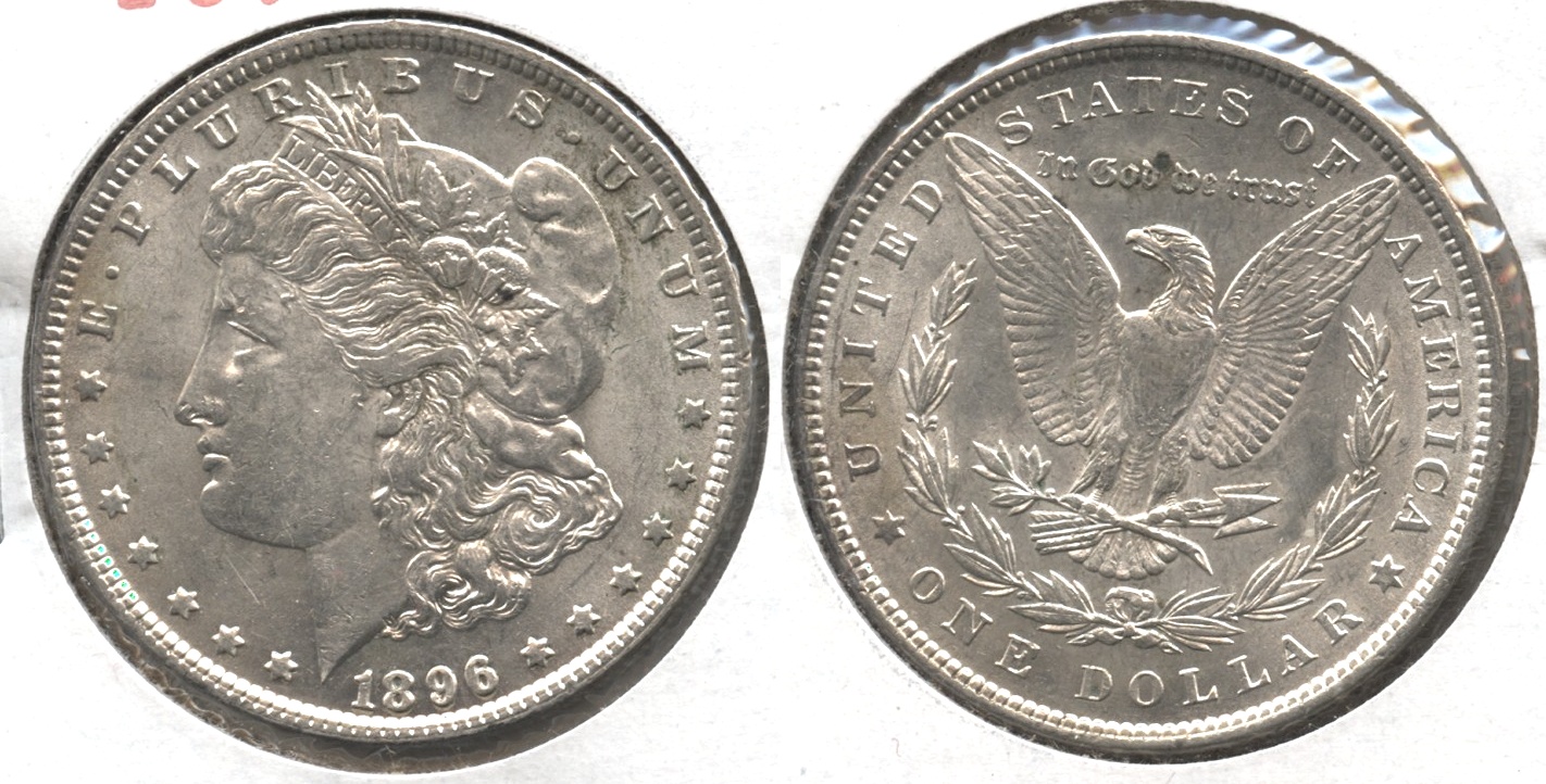1896 Morgan Silver Dollar AU-50 #bb