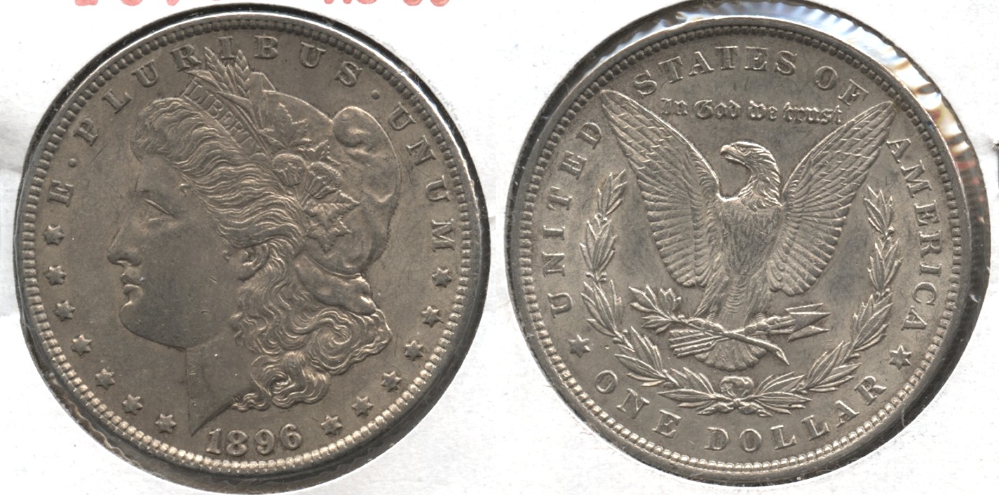 1896 Morgan Silver Dollar AU-50 #bc