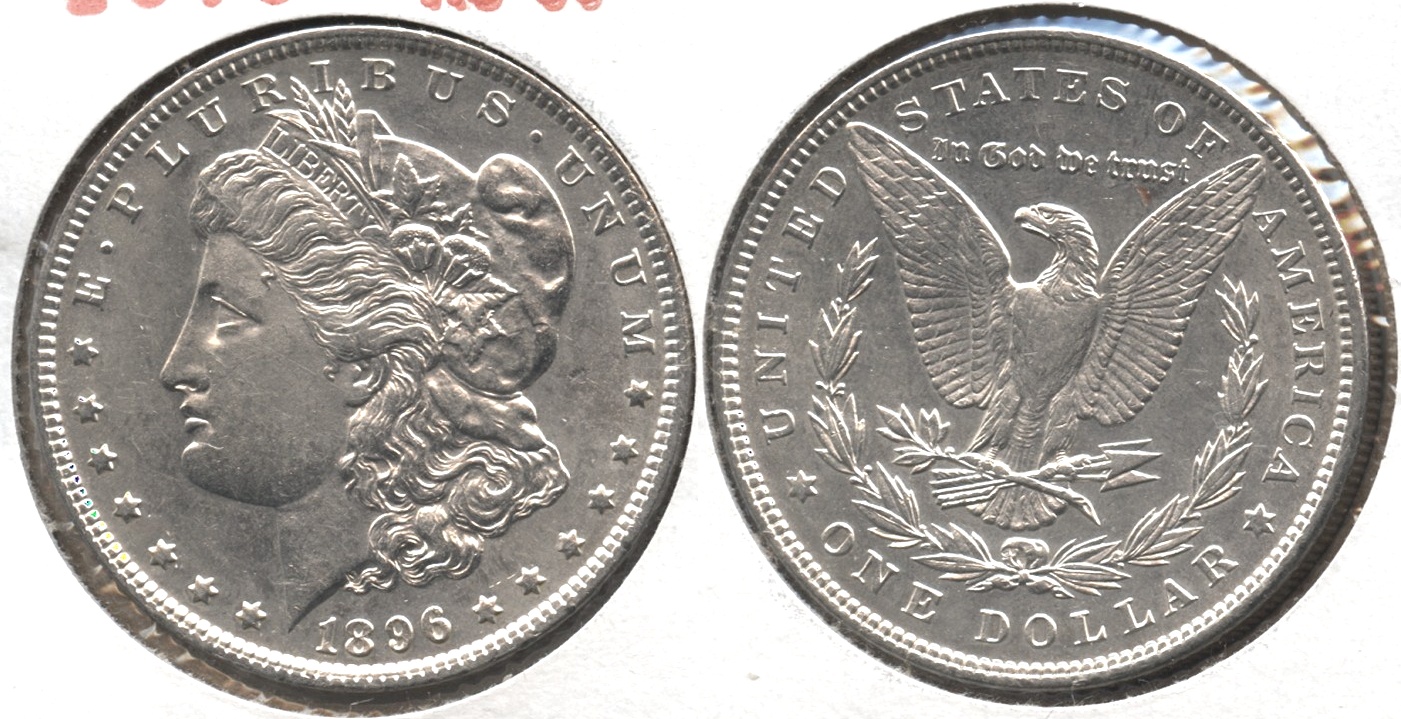 1896 Morgan Silver Dollar AU-50 #bd