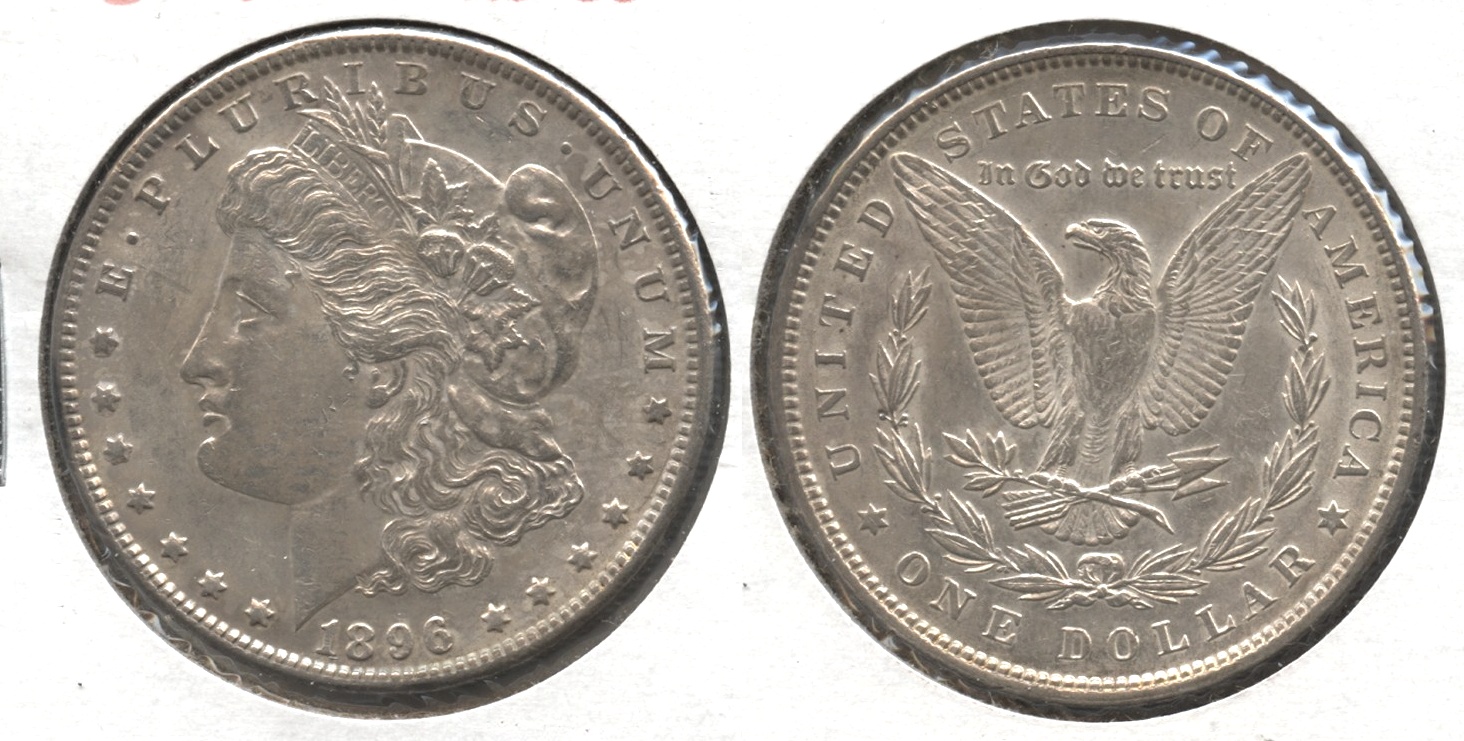 1896 Morgan Silver Dollar AU-50 #bh