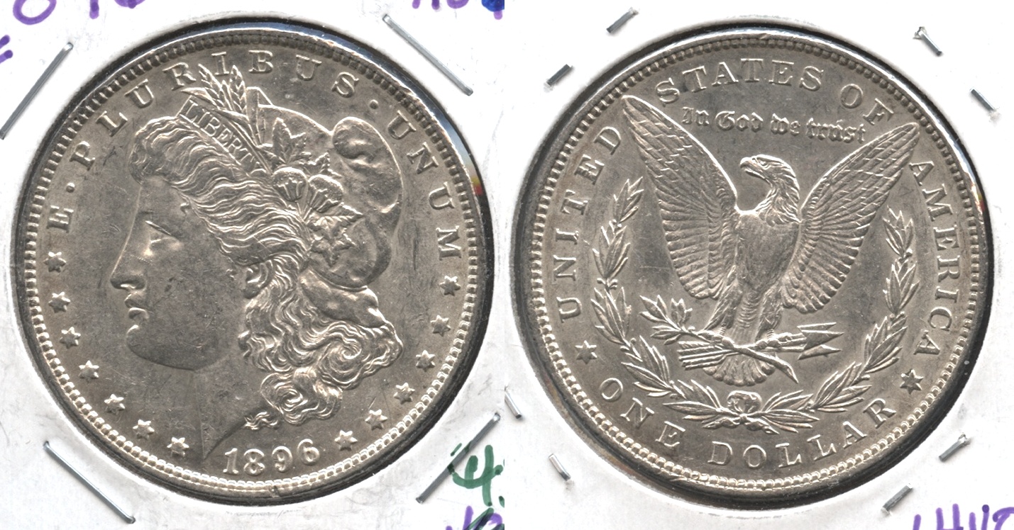1896 Morgan Silver Dollar AU-50 #bk