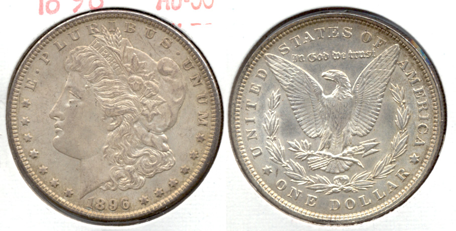 1896 Morgan Silver Dollar AU-50 g