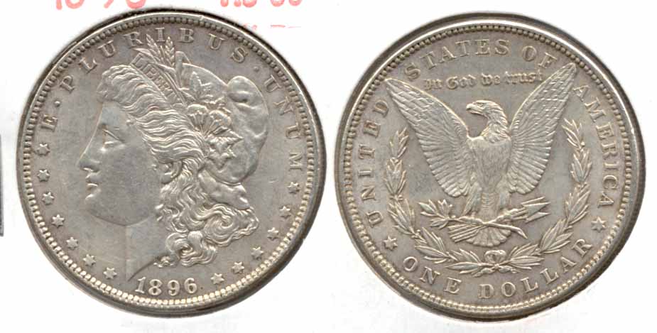 1896 Morgan Silver Dollar AU-50 o