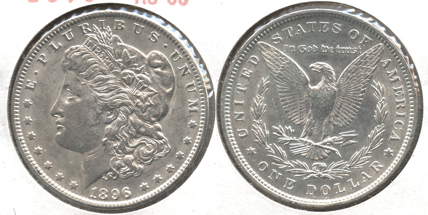 1896 Morgan Silver Dollar AU-55 #ab