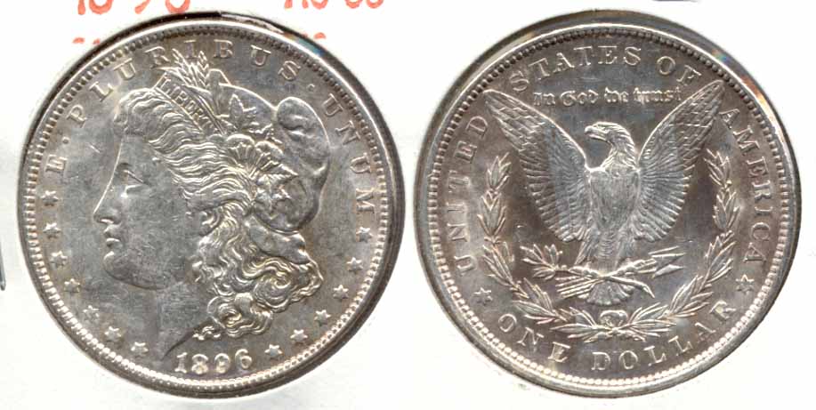 1896 Morgan Silver Dollar AU-55 c