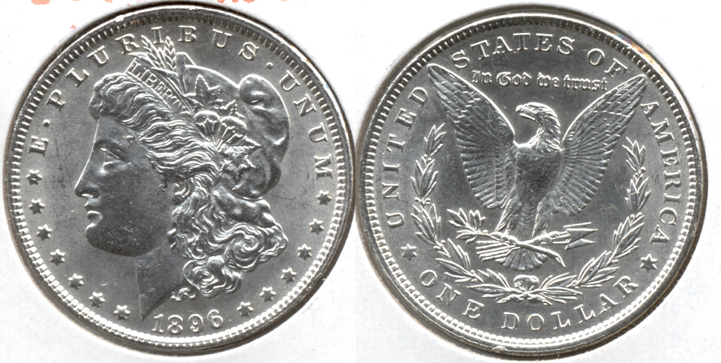 1896 Morgan Silver Dollar AU-55 g