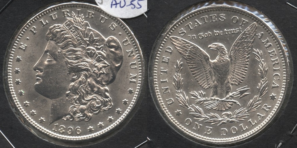 1896 Morgan Silver Dollar AU-55 j