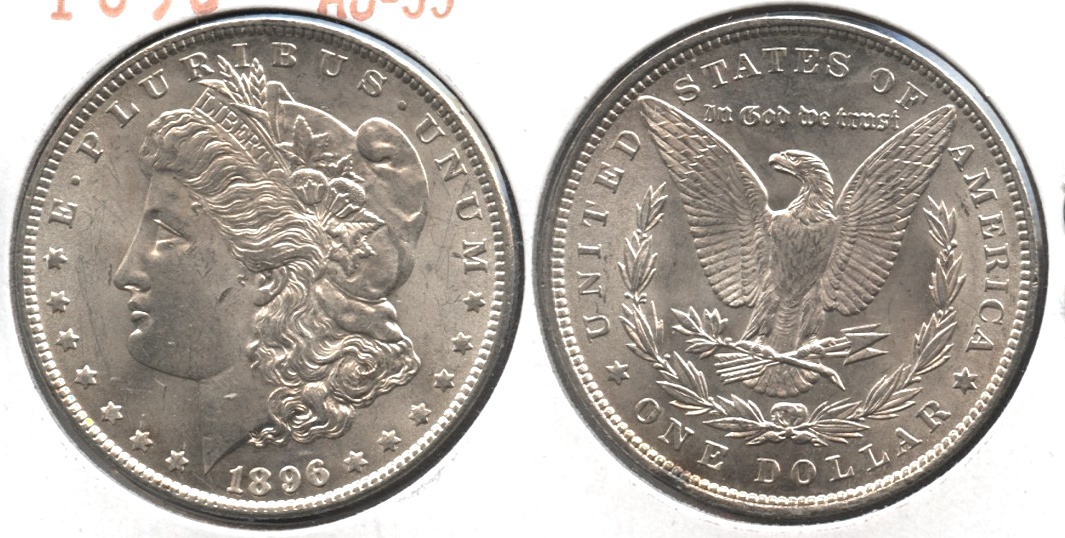 1896 Morgan Silver Dollar AU-55 #m