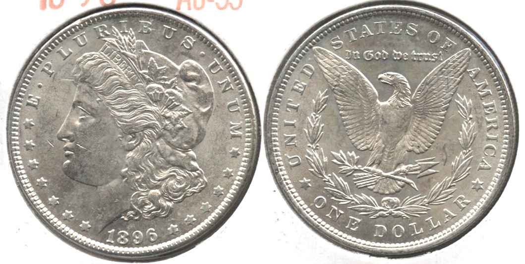 1896 Morgan Silver Dollar AU-55 #q