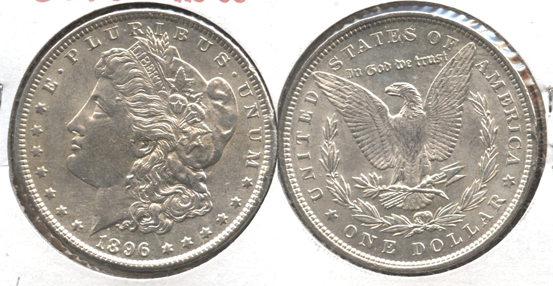 1896 Morgan Silver Dollar AU-55 #u