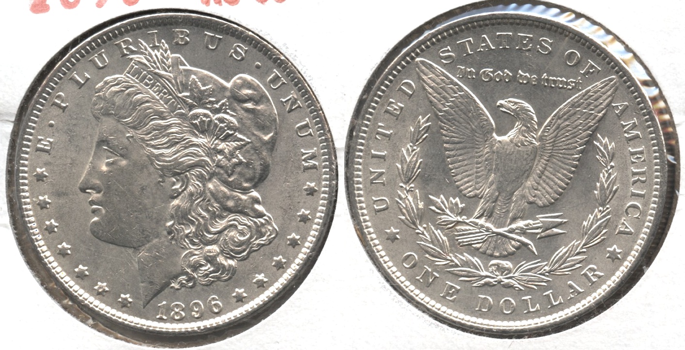 1896 Morgan Silver Dollar AU-55 #w