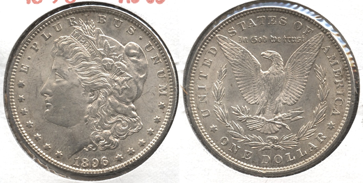 1896 Morgan Silver Dollar AU-55 #x