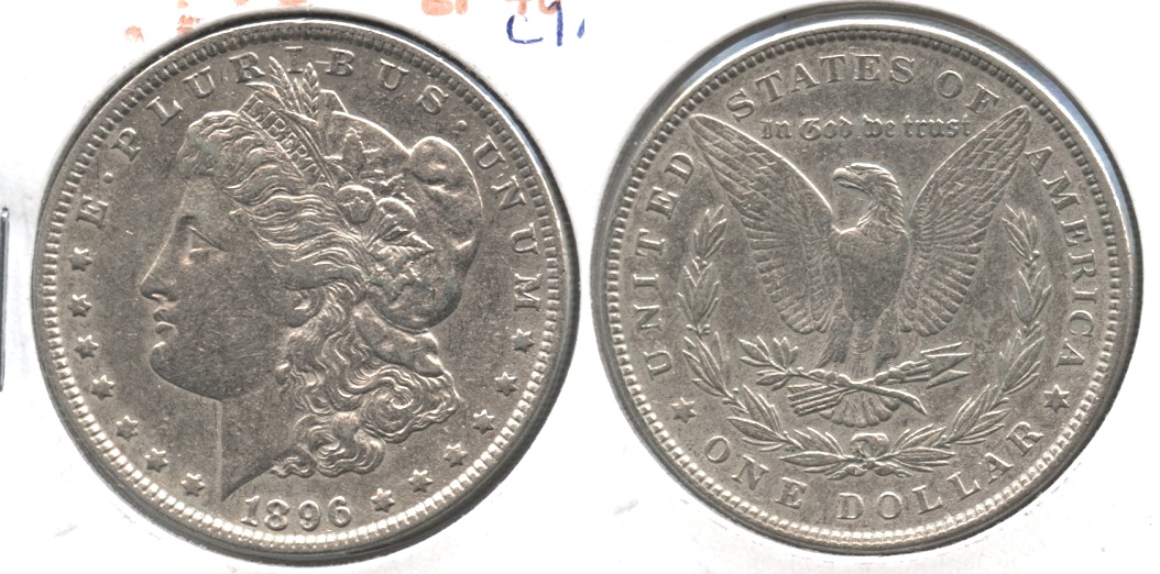 1896 Morgan Silver Dollar EF-40 #am Cleaned
