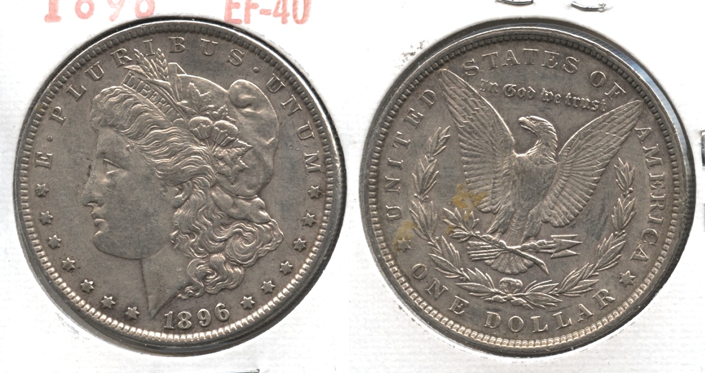 1896 Morgan Silver Dollar EF-40 #ba