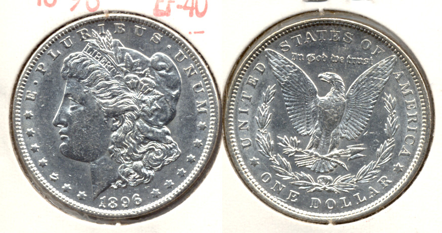 1896 Morgan Silver Dollar EF-40 i