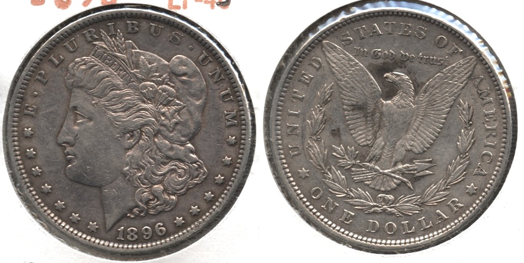 1896 Morgan Silver Dollar EF-45 #af