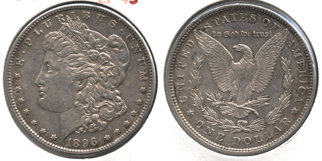1896 Morgan Silver Dollar EF-45 #ah