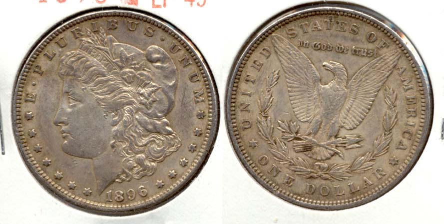 1896 Morgan Silver Dollar EF-45 b