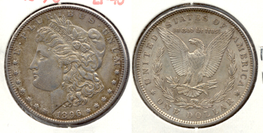 1896 Morgan Silver Dollar EF-45 d
