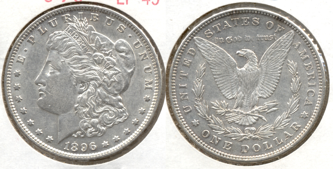 1896 Morgan Silver Dollar EF-45 v