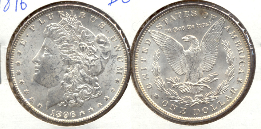 1896 Morgan Silver Dollar MS-60 c