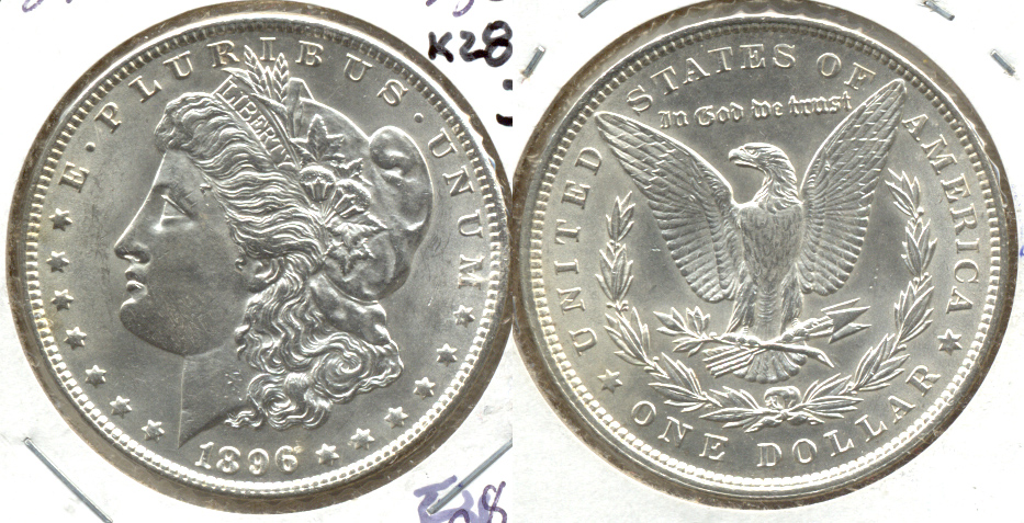 1896 Morgan Silver Dollar MS-60 g