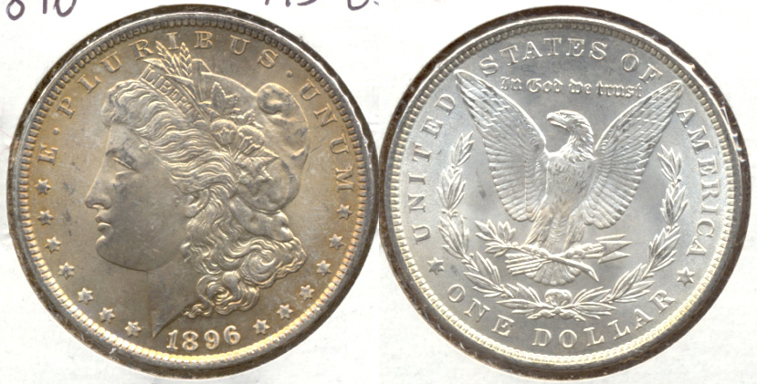 1896 Morgan Silver Dollar MS-63 b