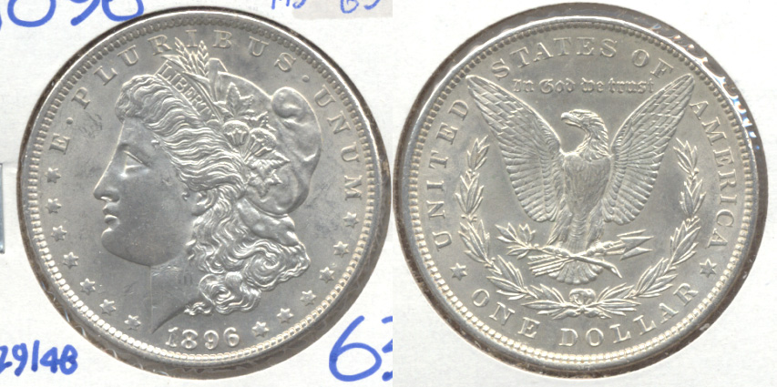 1896 Morgan Silver Dollar MS-63 i