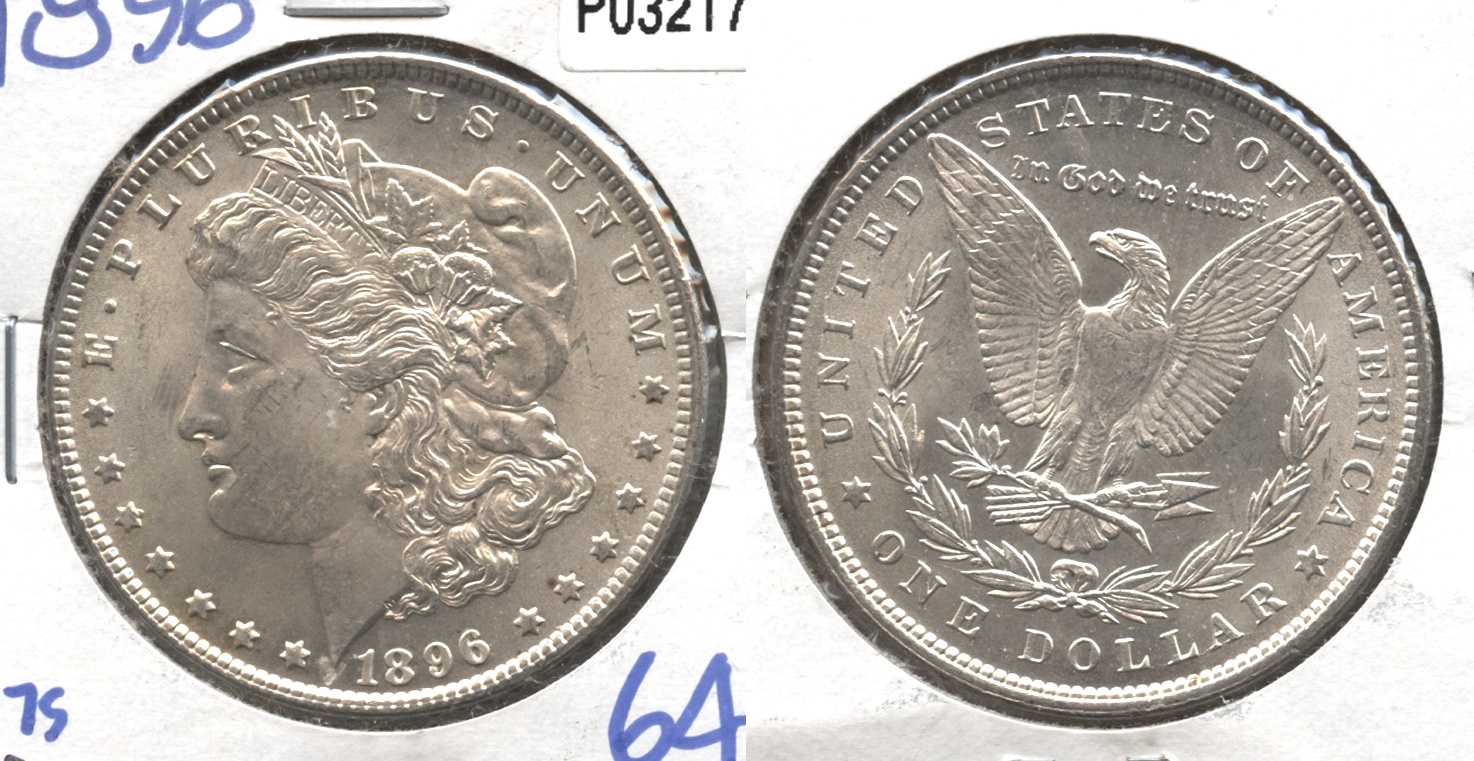 1896 Morgan Silver Dollar MS-64 #f