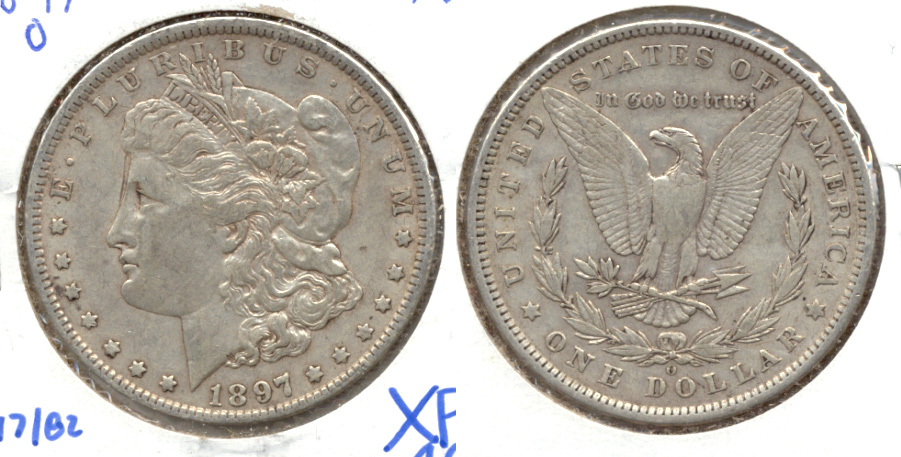 1897-O Morgan Silver Dollar EF-45
