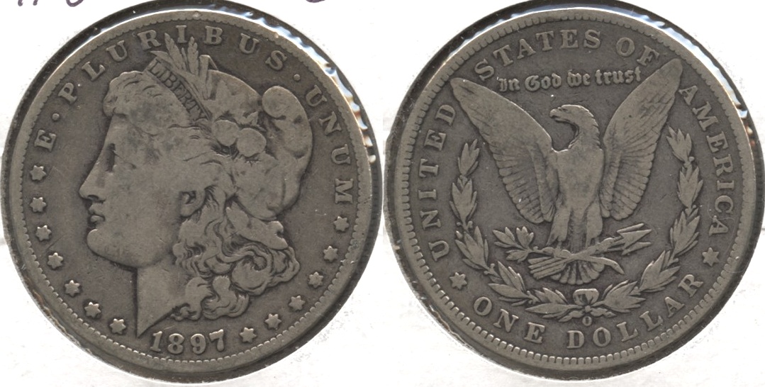 1897-O Morgan Silver Dollar Good-4 #a