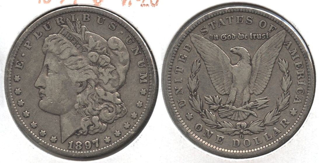 1897-O Morgan Silver Dollar VF-20