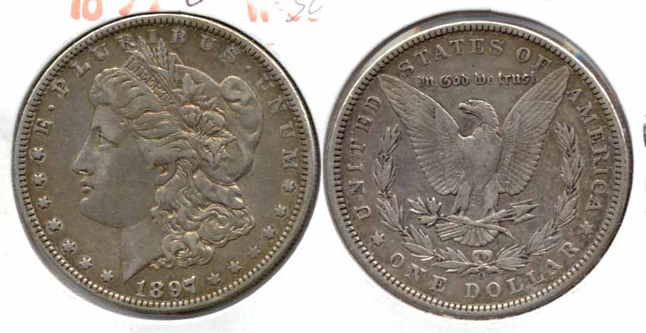 1897-O Morgan Silver Dollar VF-30