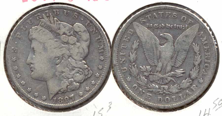 1897-O Morgan Silver Dollar VG-8