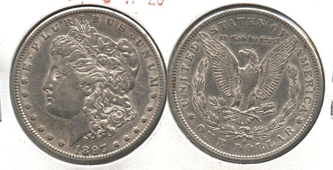 1897-S Morgan Silver Dollar EF-40 #a Lightly Cleaned
