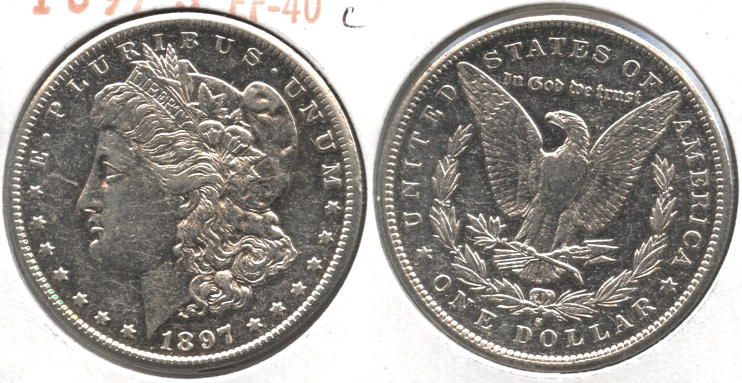 1897-S Morgan Silver Dollar EF-40 #b Cleaned