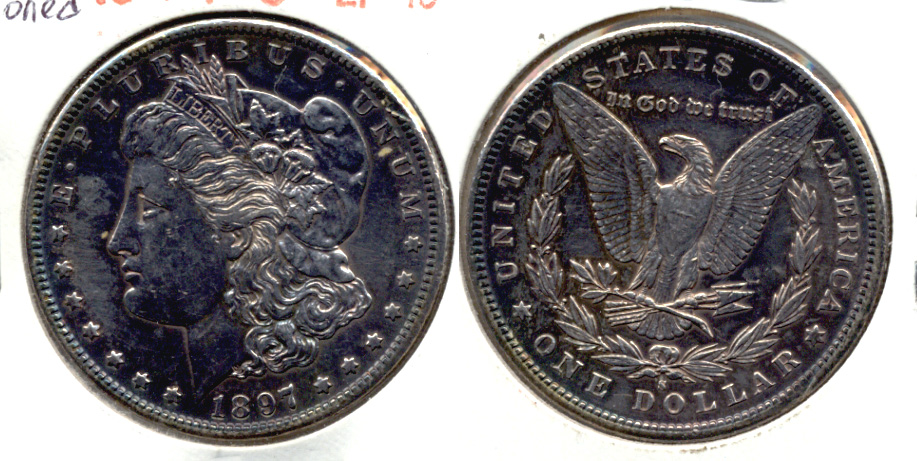 1897-S Morgan Silver Dollar EF-45 Cleaned Retoned