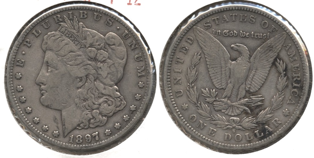 1897-S Morgan Silver Dollar Fine-12